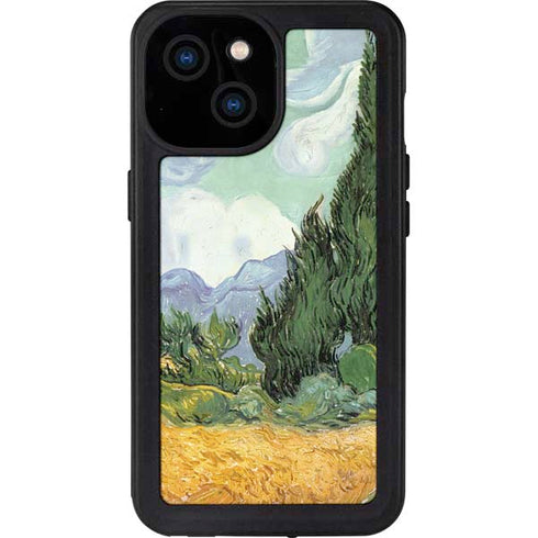 van Gogh - Wheatfield with Cypresses by Van Gogh iPhone 15 Waterproof Case